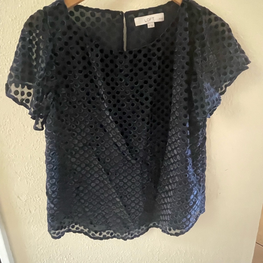 Blue LOFT short-sleeve blouse - SP